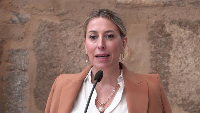 Archivo - Arquivo - A Presidente do Governo Regional da Extremadura, María Guardiola