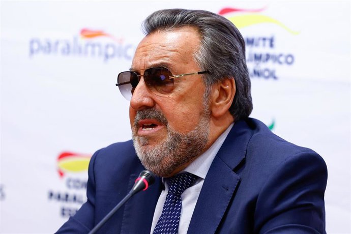 Archivo - Miguel Carballeda, Ex President of the Spanish Paralympic Committee CPE, attends an interview during the election of the new President of the CPE, at Consejo Superior de Deportes CSD on October 24, Madrid, Spain.