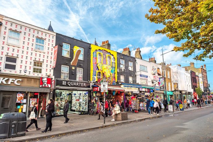 Camden Town , mercadillo alternativo en Londres Inglaterra