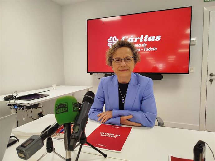 La directora de Cáritas Diocesana de Pamplona-Tudela, Maite Quintana