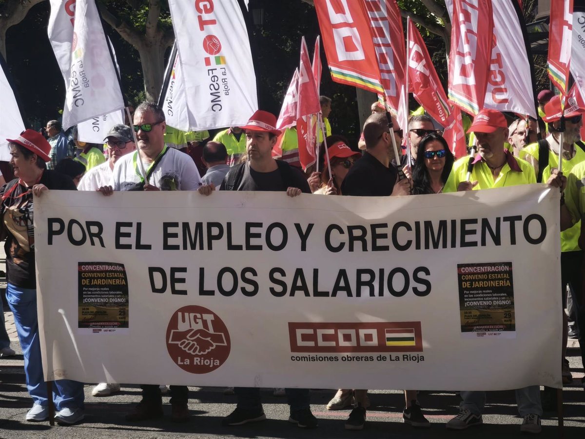 El sector de Jardinería se concentra para reclamar el desbloqueo del convenio y recuperar poder adquisitivo