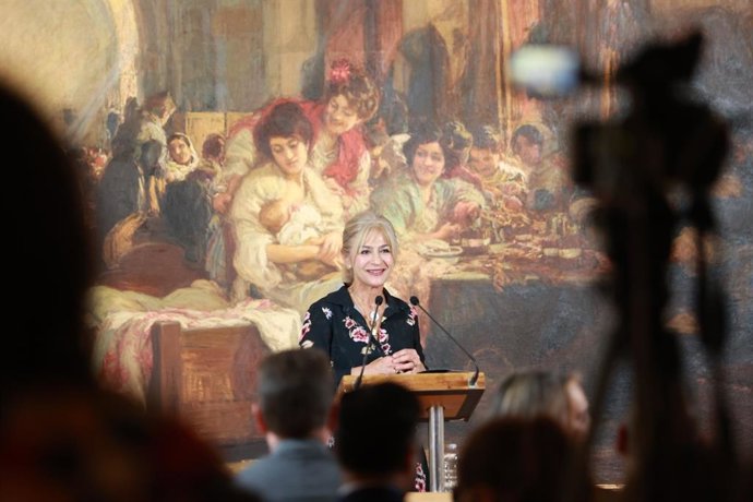 La consejera de Cultura, Patricia del Pozo, en el Bellas Artes.