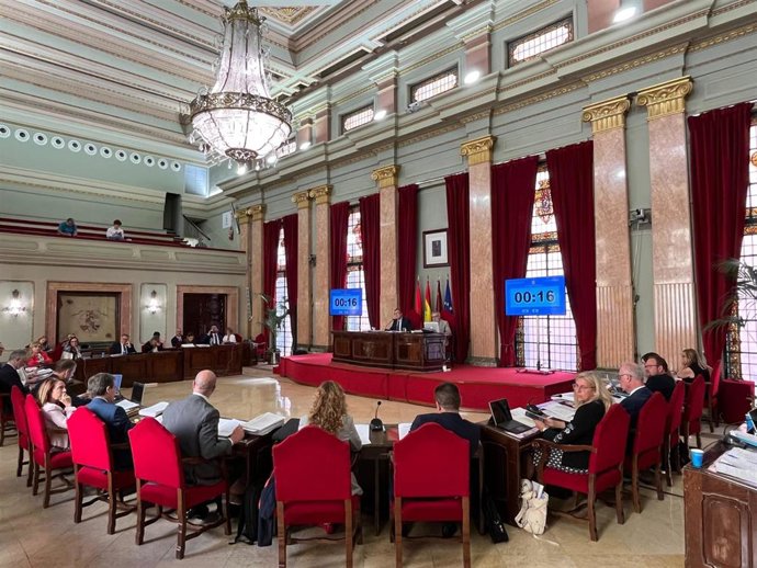 Imagen del Pleno del Ayuntamiento de Murcia