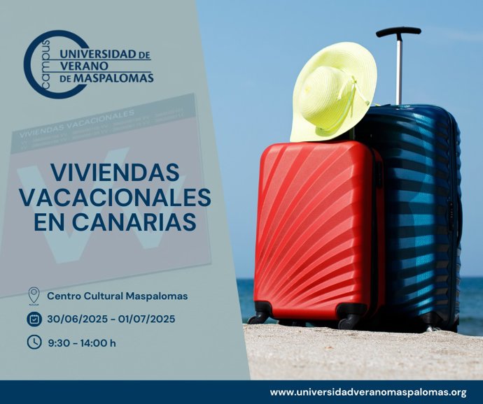 La XXXIII Universidad de Verano de Maspalomas abordará la situación de las viviendas vacacionales en Canarias