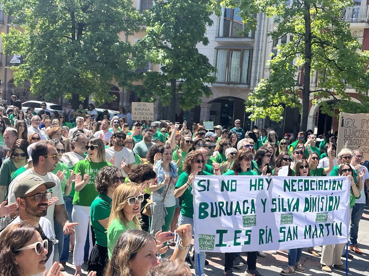 La Junta Docente cifra en un 52,8% el seguimiento de la segunda jornada de huelga en la pública en Cantabria
