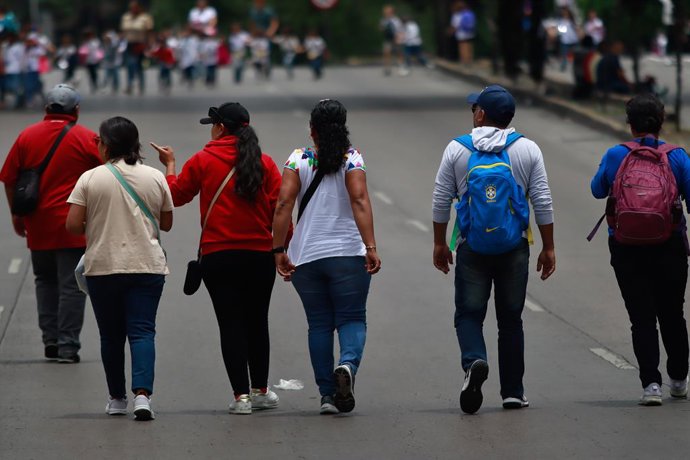 Imagem de arquivo dos protestos de professores no México.