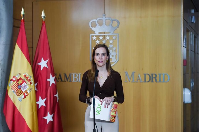 La portavoz de Vox en la Asamblea de Madrid, Isabel Pérez Moñino-Aranda.