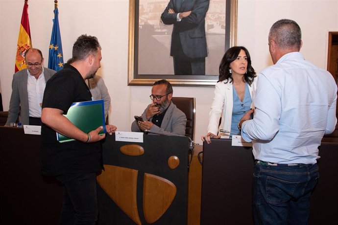 Momento del Pleno de la Diputación de Cáceres celebrado este jueves