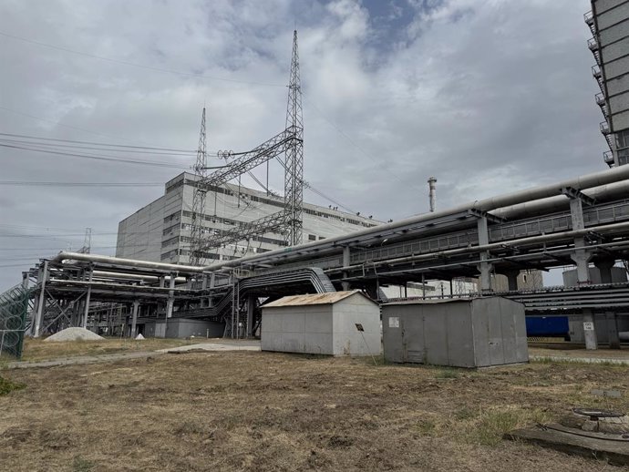 Archivo - Central nuclear de Zaporiyia, en Ucrania