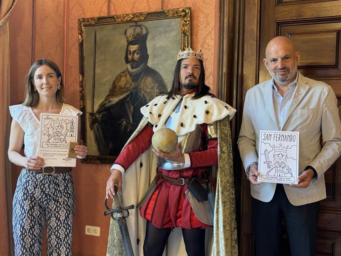 Blanca Gastalver y Manuel Alés, en la presntación del programa de actividades en los colegios para celebrar el día de San Fernando.