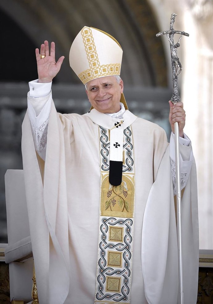 El Papa León XIV durante la misa de inicio de su Pontificado, en la plaza de San Pedro.