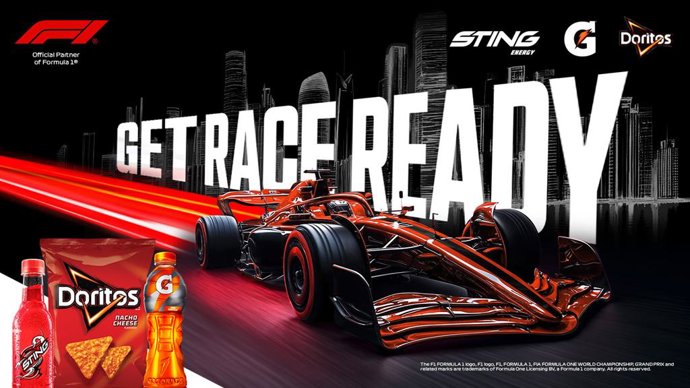 PEPSICO BRANDS UNITE FOR F1 PARTNERSHIP FEATURING STING ENERGY, GATORADE AND DORITOS