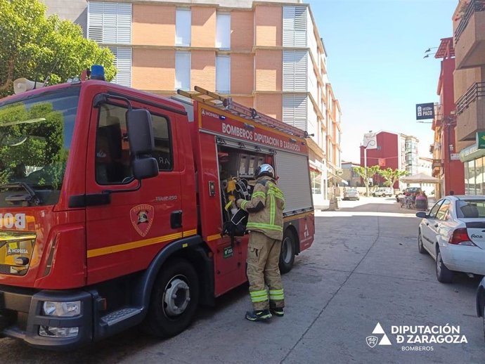 Bomberos de la DPZ intervienen en Cariñena.
