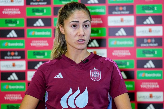 Archivo - Laia Aleixandri attends an interview for Europa Press during the training session of Spain Women Team at Ciudad del Futbol on October 22, 2024, in Las Rozas, Madrid, Spain.