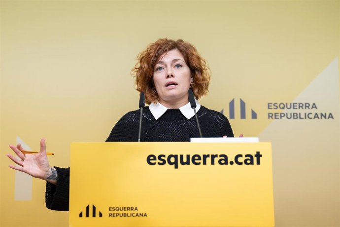 Archivo - La secretaria general de ERC y líder republicana en el Ayuntamiento de Barcelona, Elisenda Alamany