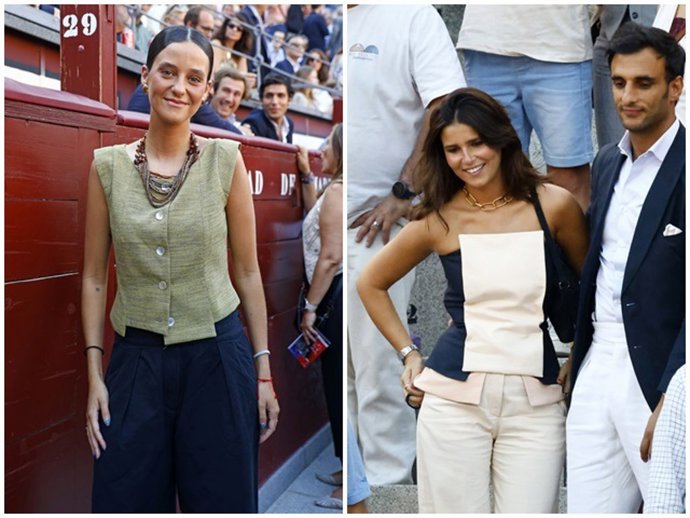 Victoria Federica y Cayetana Rivera han acaparado todas las miradas durante la corrida de Roca Rey en Las Ventas