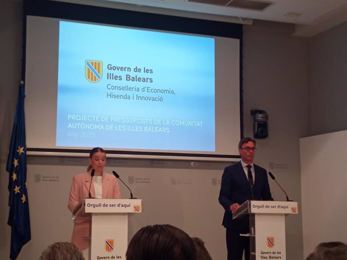 Marga Prohens y Antoni Costa presentan el acuerdo de presupuestos