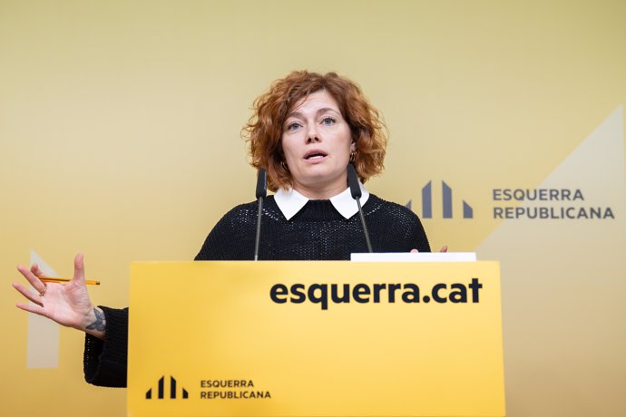 Archivo - La secretària general d'ERC i líder del partit a Barcelona, Elisenda Alamany