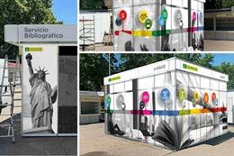 Stand de la Once en la Feria del Libro de Madrid.