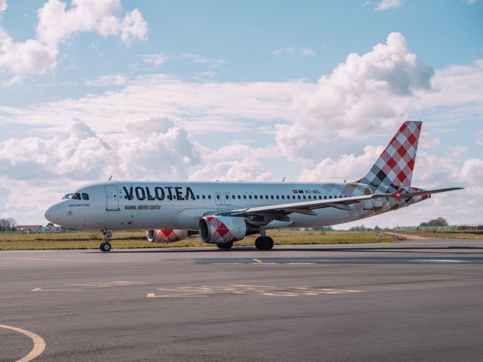 Un avión de Volotea en una imagen de archivo