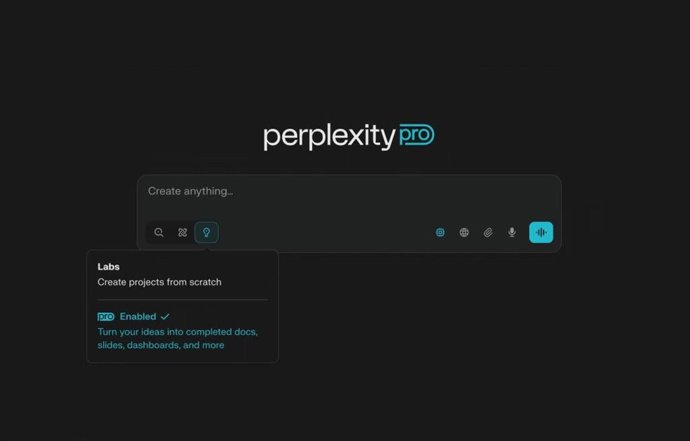 A nova ferramenta do Perplexity Labs.