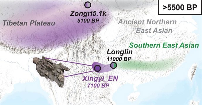 Genomas pré-históricos de Yunnan revelam ancestralidade relacionada a falantes de tibetano e austro-asiático