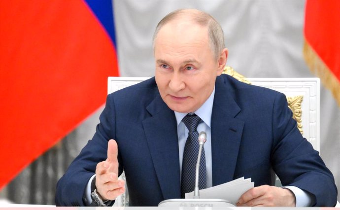 El presidente de Rusia, Vladimir Putin, durante una reunión en el Kremlin (archivo)