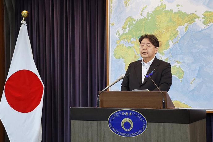 Archivo - El portavoz del Gobierno de Japón y exministro de Exteriores, Yoshimasa Hayashi.