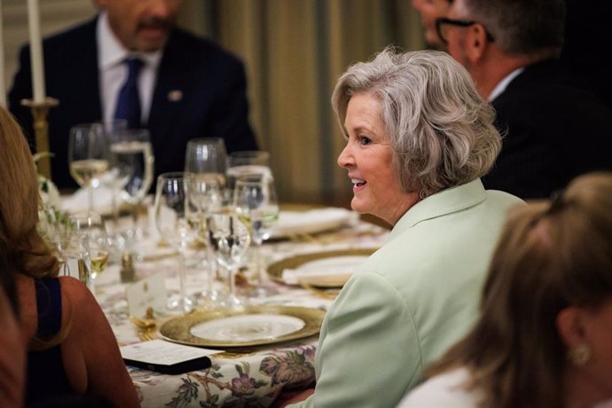 May 19, 2025, Washington, District Of Columbia, USA: White House Chief of Staff Susie Wiles attends a Kennedy Center Board dinner with United States President Donald Trump (not pictured) in the State Dining Room of the White House in Washington, DC, US, o