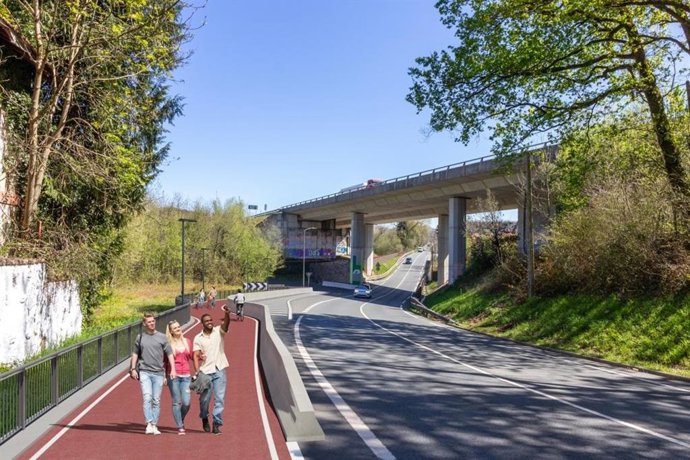 Proyecto del nuevo bidegorri entre Rekalde y Galarreta