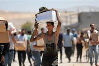 Al menos 20 heridos por disparos israelíes en un nuevo incidente en el reparto de ayuda en Gaza