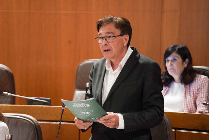 El portavoz de Aragón Teruel Existe, Tomás Guitarte.