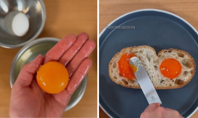 A alternativa para barrar à manteiga ou margarina que você pode fazer em casa com uma gema de ovo.