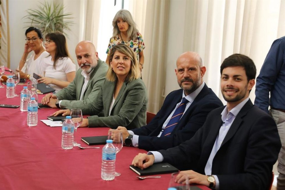 La alcaldesa de Cartagena, Noelia Arroyo, en el desayuno informativo