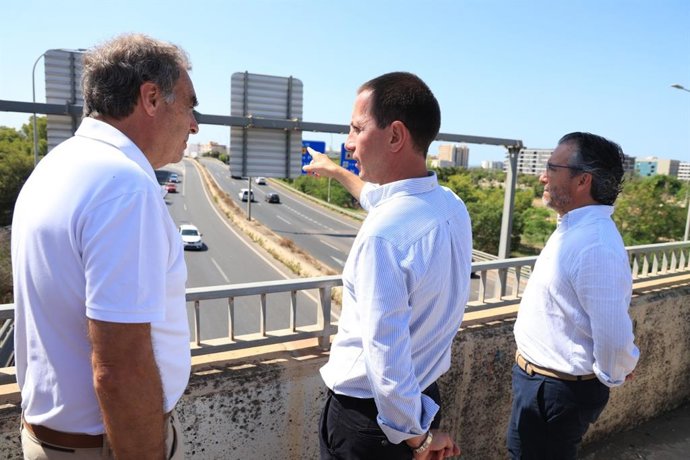 El presidente del Consell de Mallorca, Llorenç Galmes, (c).