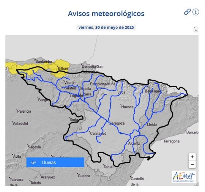 Mapa de los avisos