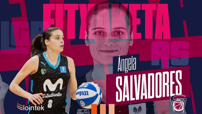 Montaje de presentación de Ángela Salvadores con Lointek Gernika