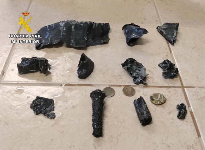 Objetos extraídos del pecio de Ses Llumetes