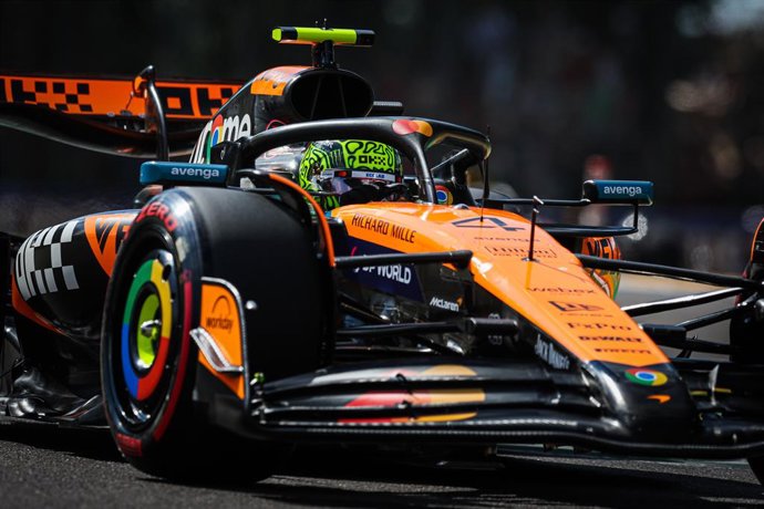 04 NORRIS Lando (gbr), McLaren F1 Team MCL39, em ação durante o Formula 1 AWS Gran Premio del Made in Italy e Dell'Emilia-Romagna 2025, Emilia Romagna Grand Prix 2025, 7ª etapa do Campeonato Mundial de Fórmula 1 da FIA de 2025, de 16 a 18 de maio de 2025,
