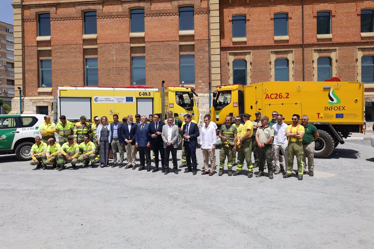 Colaboración entre CyL y Extremadura en la prevención y extinción de incendios