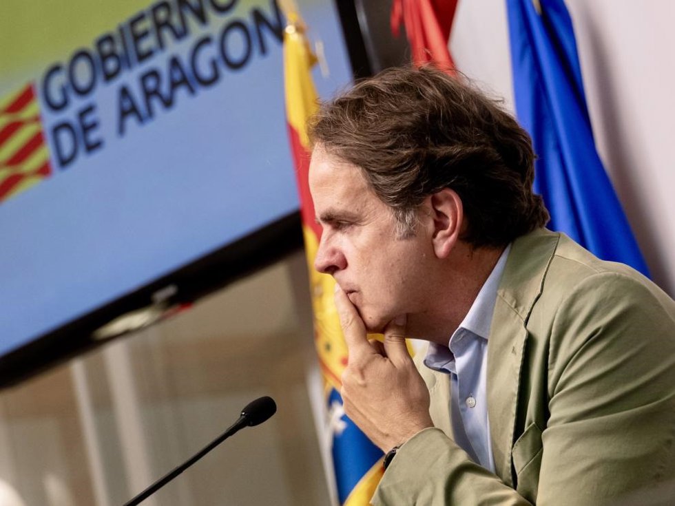 El consejero de Hacienda, Interior y Administración Pública del Gobierno de Aragón, Roberto Bermúdez de Castro.