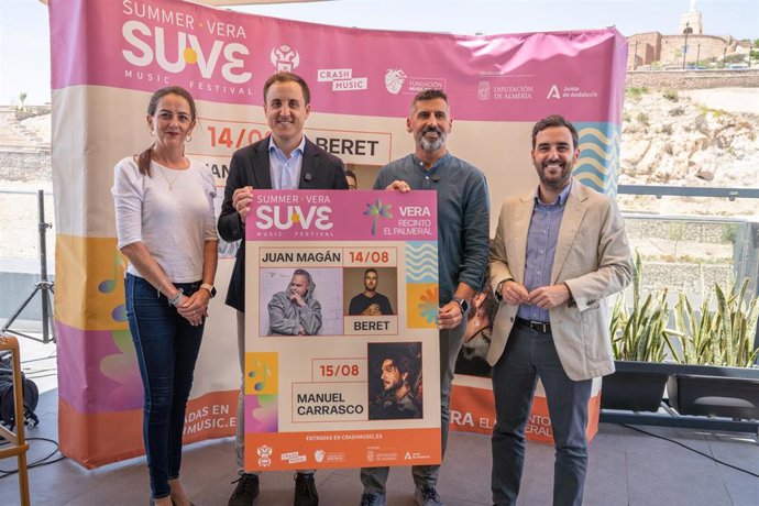Presentación del 'SU·VE Music Festival', que se celebrará este agosto en Vera (Almería).