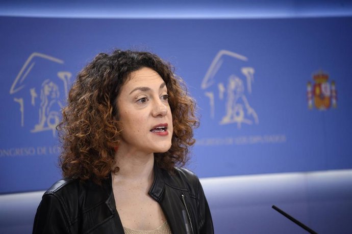 Archivo - La portavoz de Sumar en el Congreso, Aina Vidal.