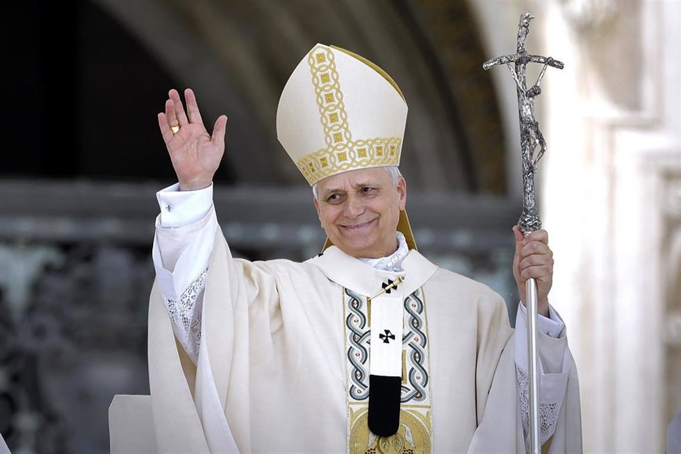 El Papa León XIV durante la misa de inicio de su Pontificado.