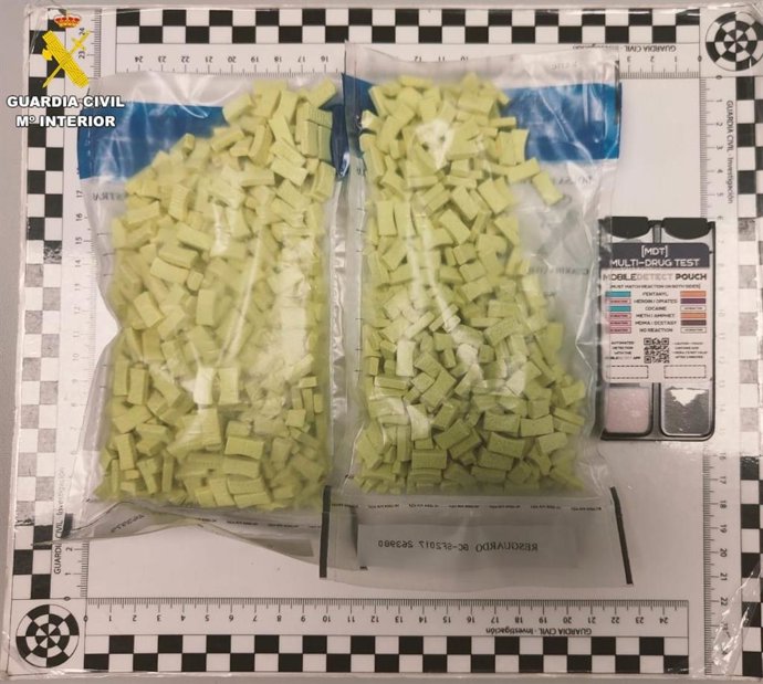 Pastillas de éxtasis incautadas por Guardia Civil