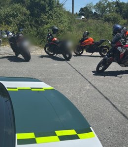 Identificado un grupo de motoristas