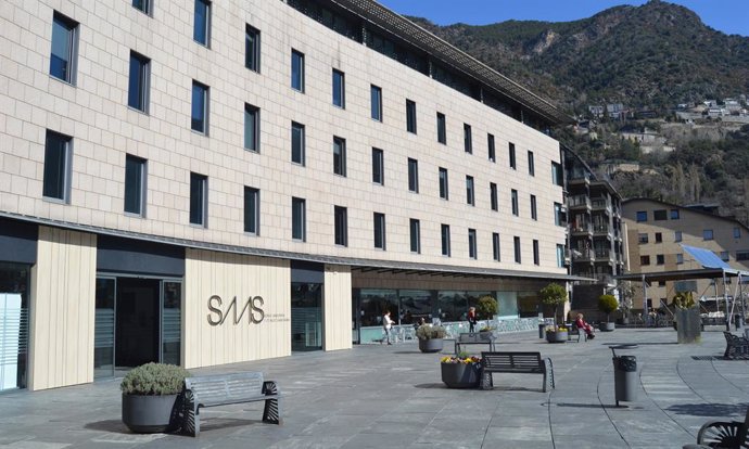 Vista de l'exterior de l'Hospital d'Andorra