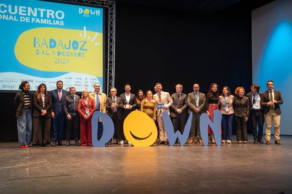 Los ponentes y premiados de la última edición, durante el acto