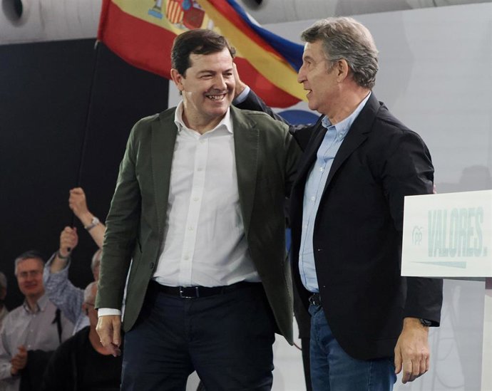 Alberto Núñez Feijóo en Valladolid. Cúpula del Milenio.