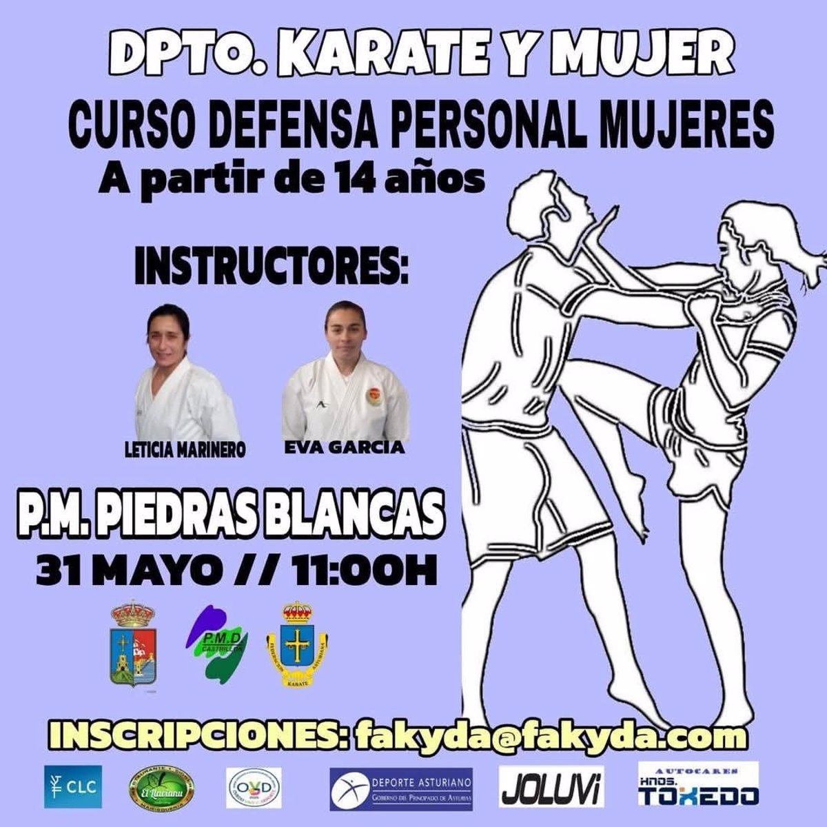 Castrillón acoge este sábado un curso gratuito de defensa personal para mujeres con diploma incluido